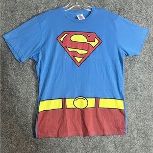 Superman Costume Men's T-Shirt, Blue, X-Large -Junk Food